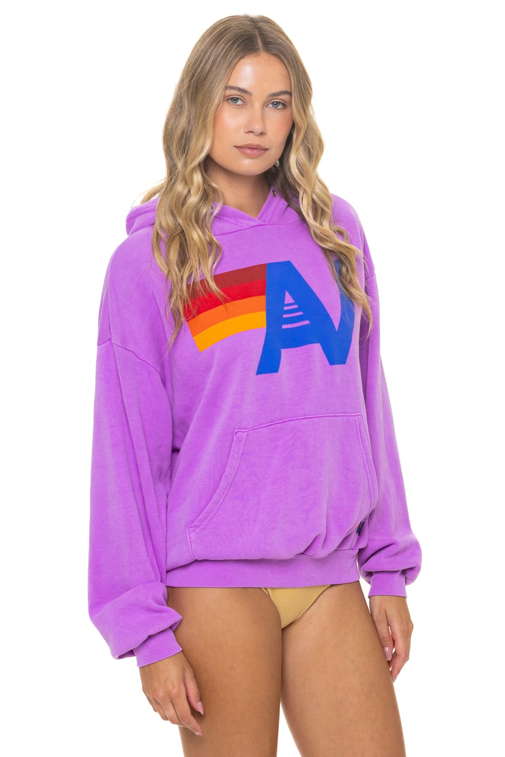 Classic LOGO PULLOVER RELAXED HOODIE - NEON PURPLE