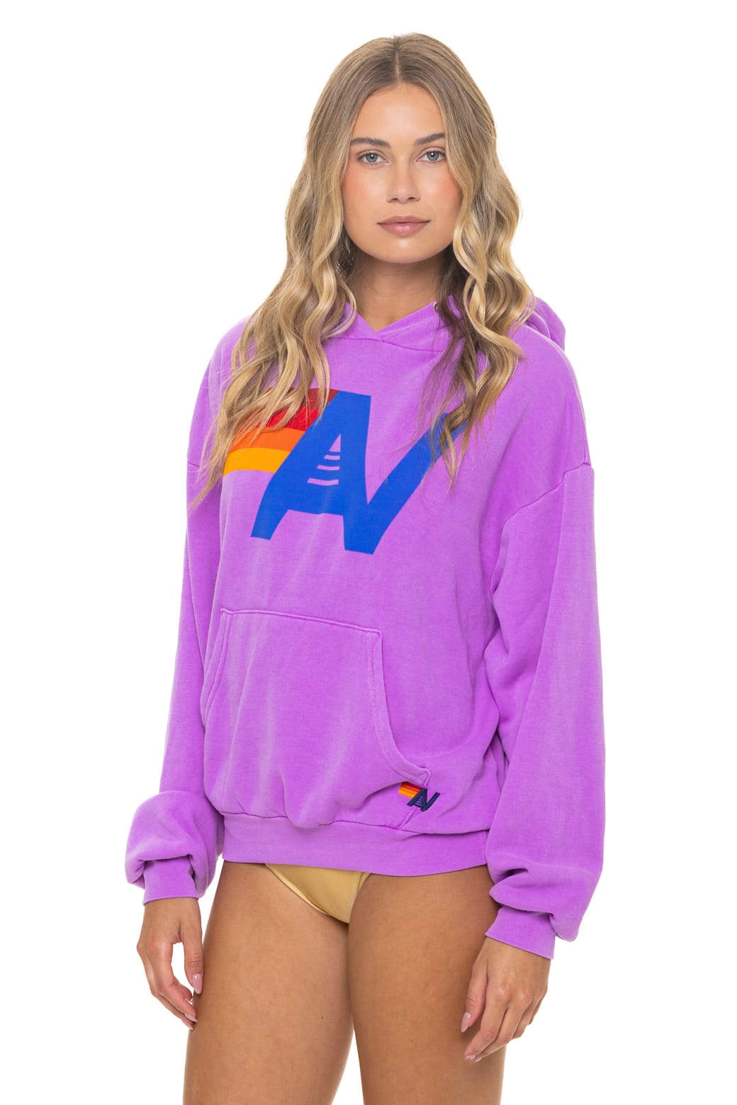 Classic LOGO PULLOVER RELAXED HOODIE - NEON PURPLE