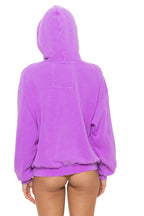 Classic LOGO PULLOVER RELAXED HOODIE - NEON PURPLE