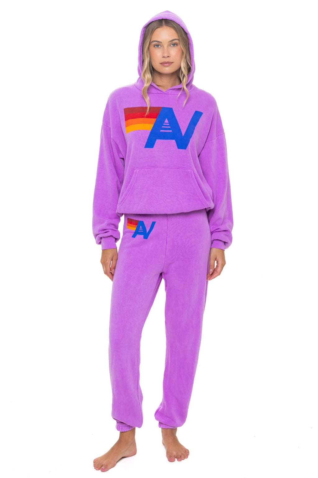 Classic LOGO PULLOVER RELAXED HOODIE - NEON PURPLE