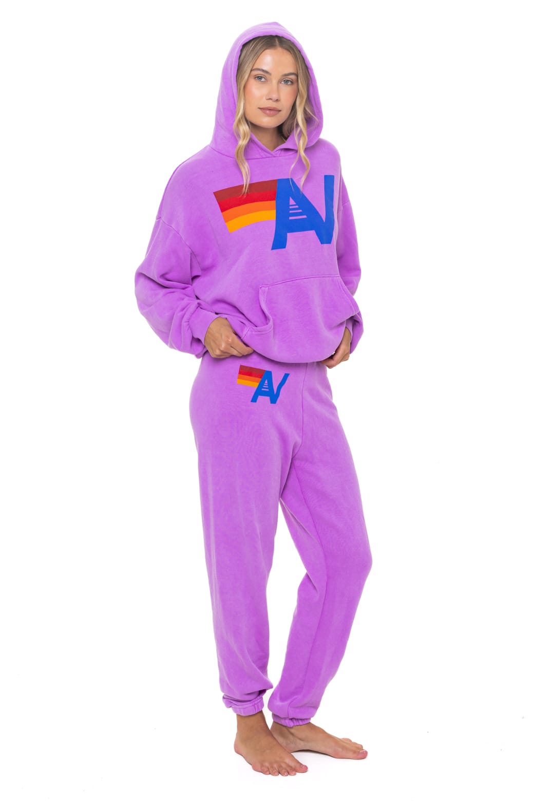 Classic LOGO PULLOVER RELAXED HOODIE - NEON PURPLE