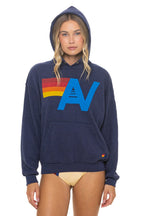 Classic LOGO PULLOVER RELAXED HOODIE - NAVY