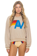 Classic LOGO RELAXED CREW SWEATSHIRT - SAND