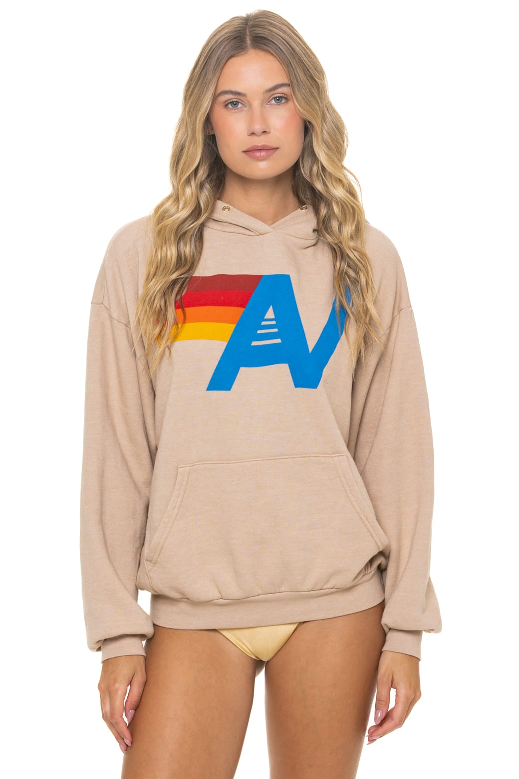 Classic LOGO PULLOVER RELAXED HOODIE - SAND