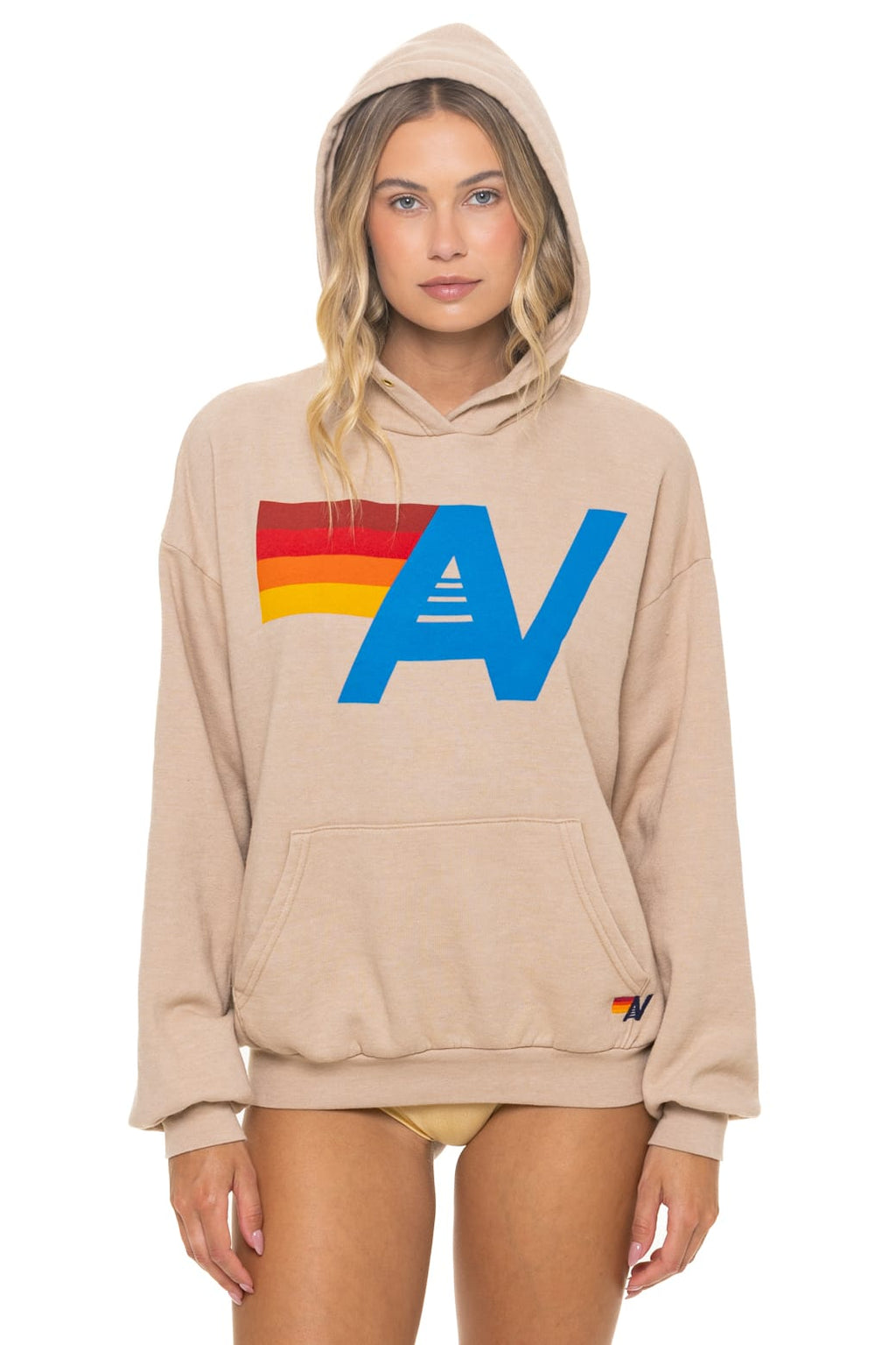Classic LOGO PULLOVER RELAXED HOODIE - SAND