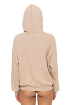 Classic LOGO PULLOVER RELAXED HOODIE - SAND