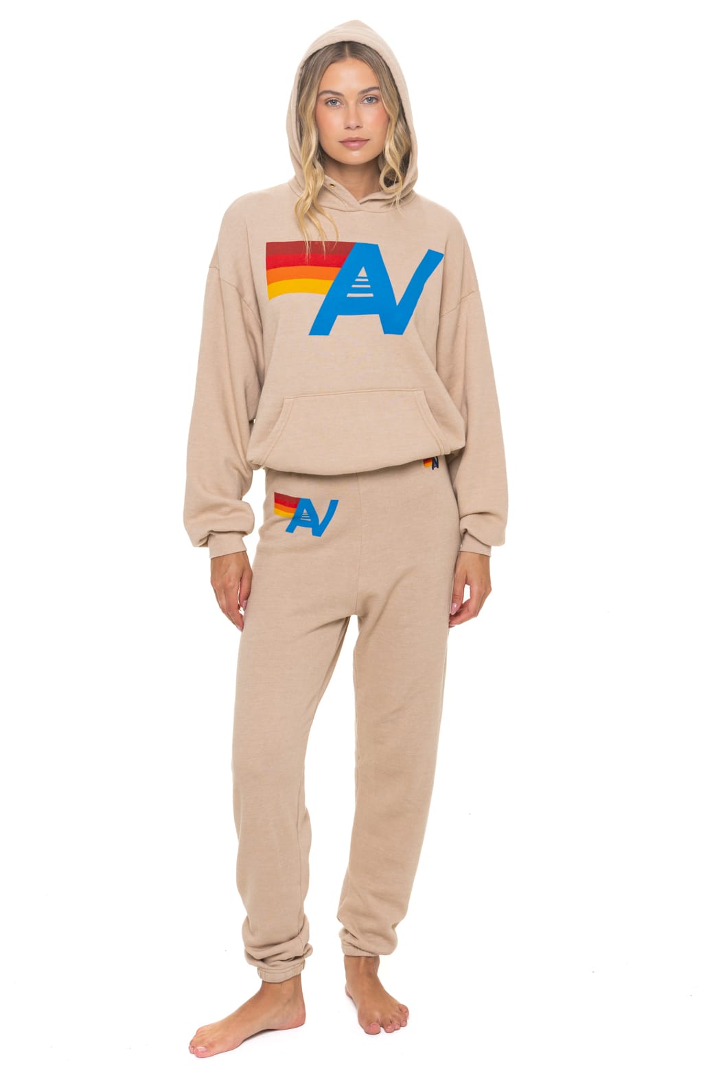 Classic LOGO PULLOVER RELAXED HOODIE - SAND