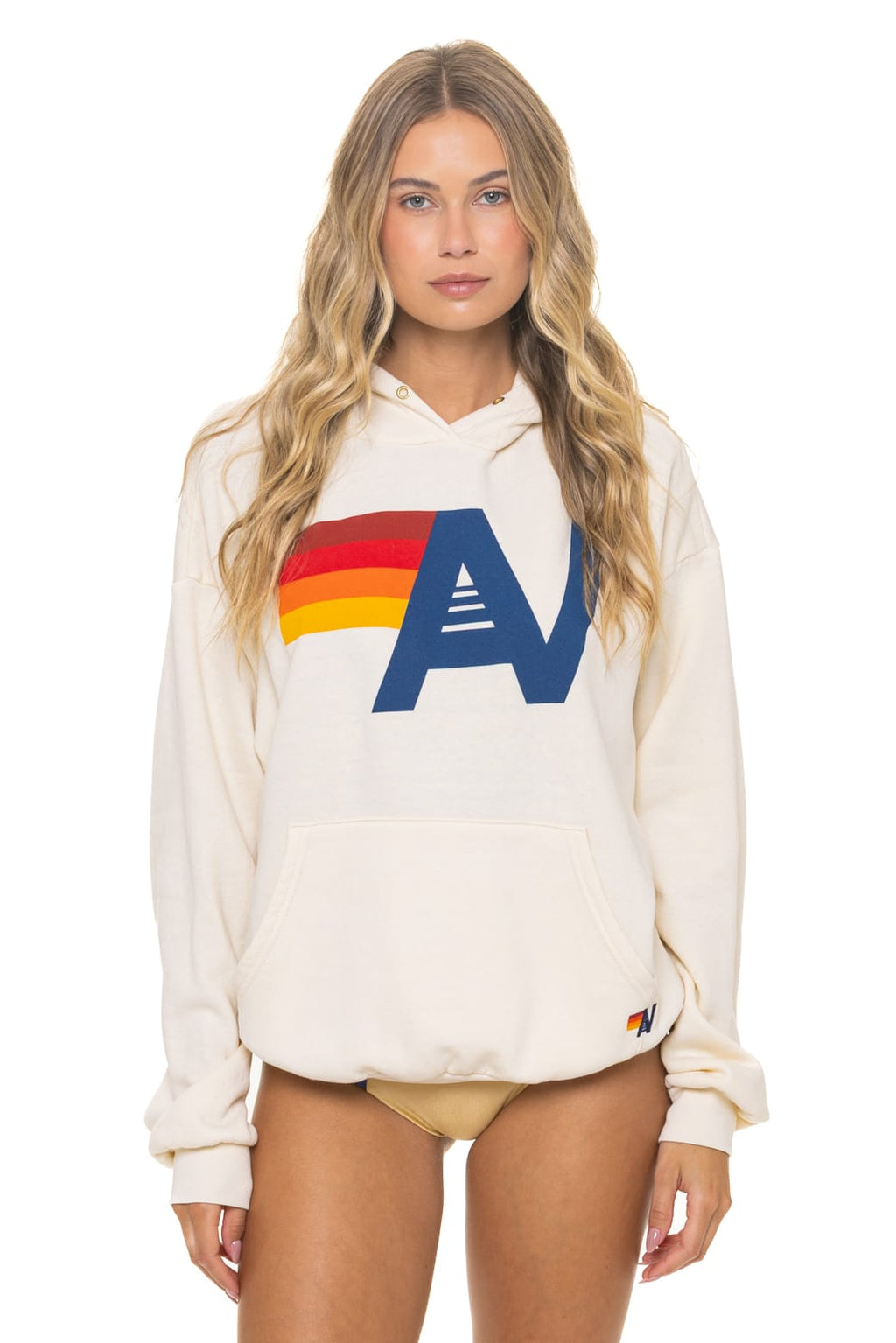 Classic LOGO PULLOVER RELAXED HOODIE - VINTAGE WHITE
