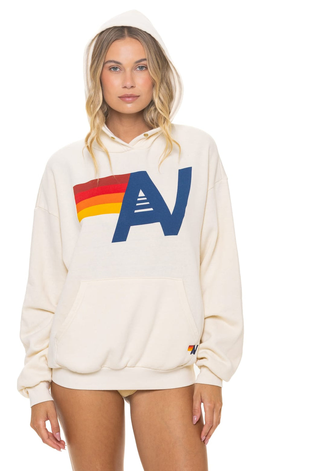 Classic LOGO PULLOVER RELAXED HOODIE - VINTAGE WHITE