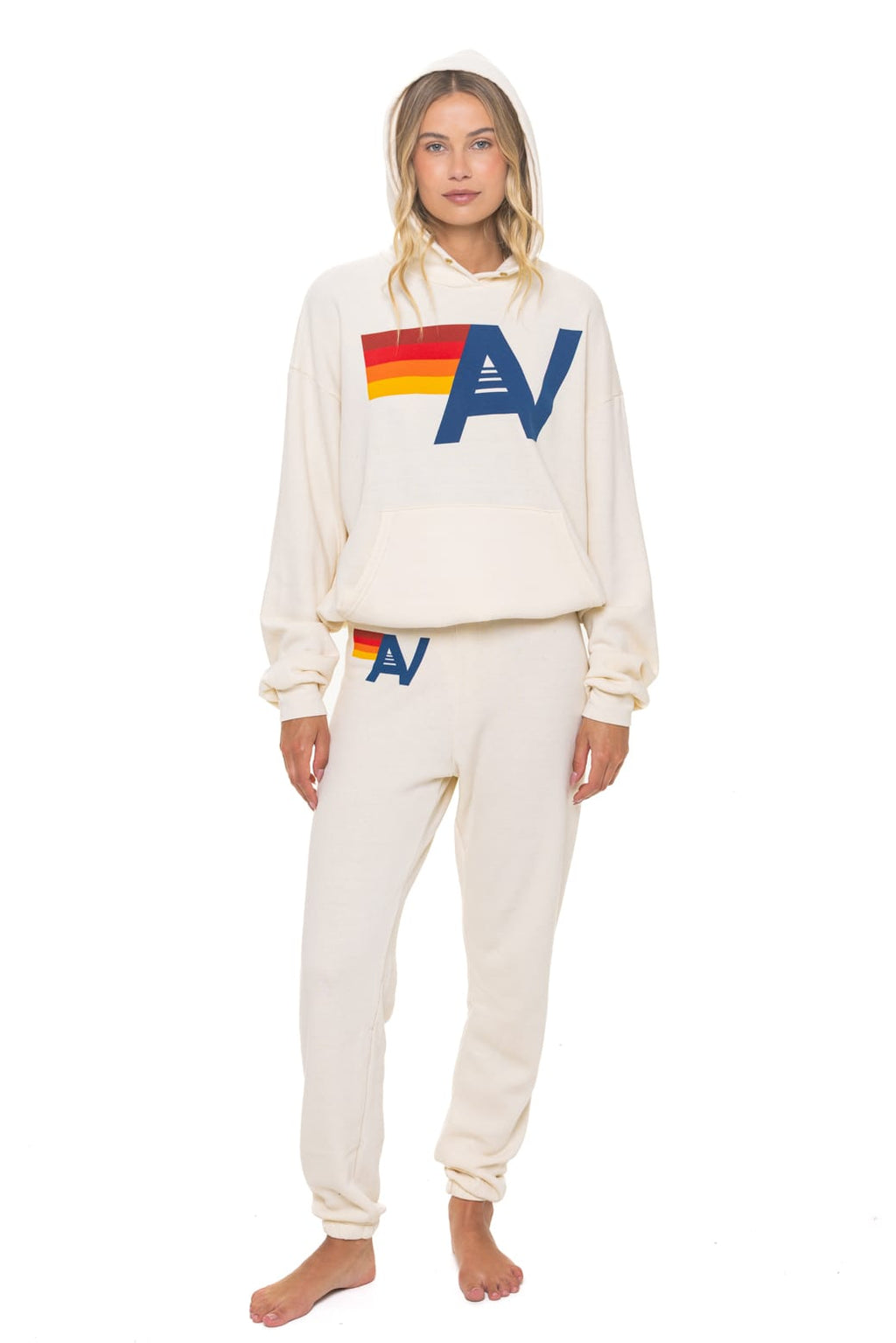 Classic LOGO PULLOVER RELAXED HOODIE - VINTAGE WHITE