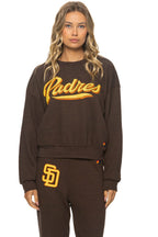 Classic SAN DIEGO PADRES 2026 RELAXED CREW SWEATSHIRT - BROWN