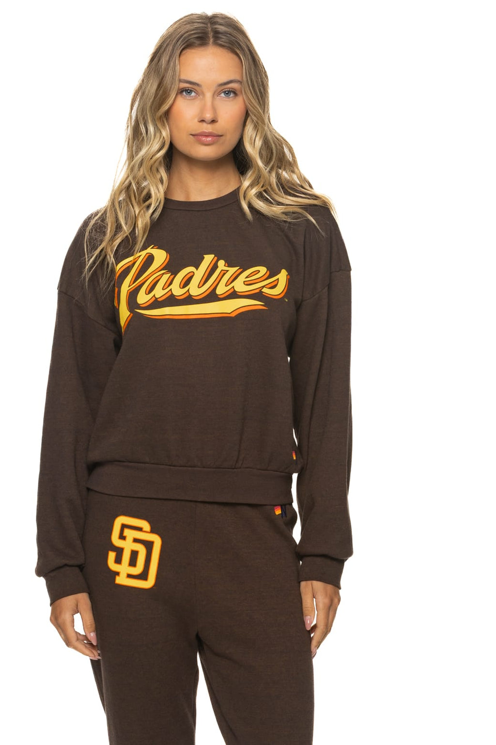 Classic SAN DIEGO PADRES 2026 RELAXED CREW SWEATSHIRT - BROWN