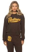 Classic SAN DIEGO PADRES 2026 RELAXED CREW SWEATSHIRT - BROWN