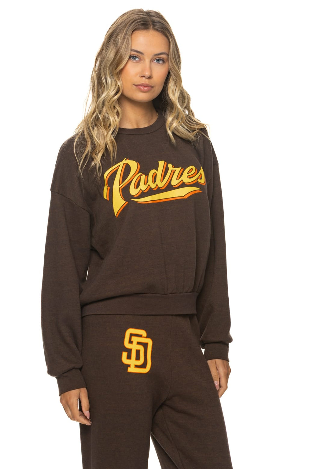 Classic SAN DIEGO PADRES 2026 RELAXED CREW SWEATSHIRT - BROWN