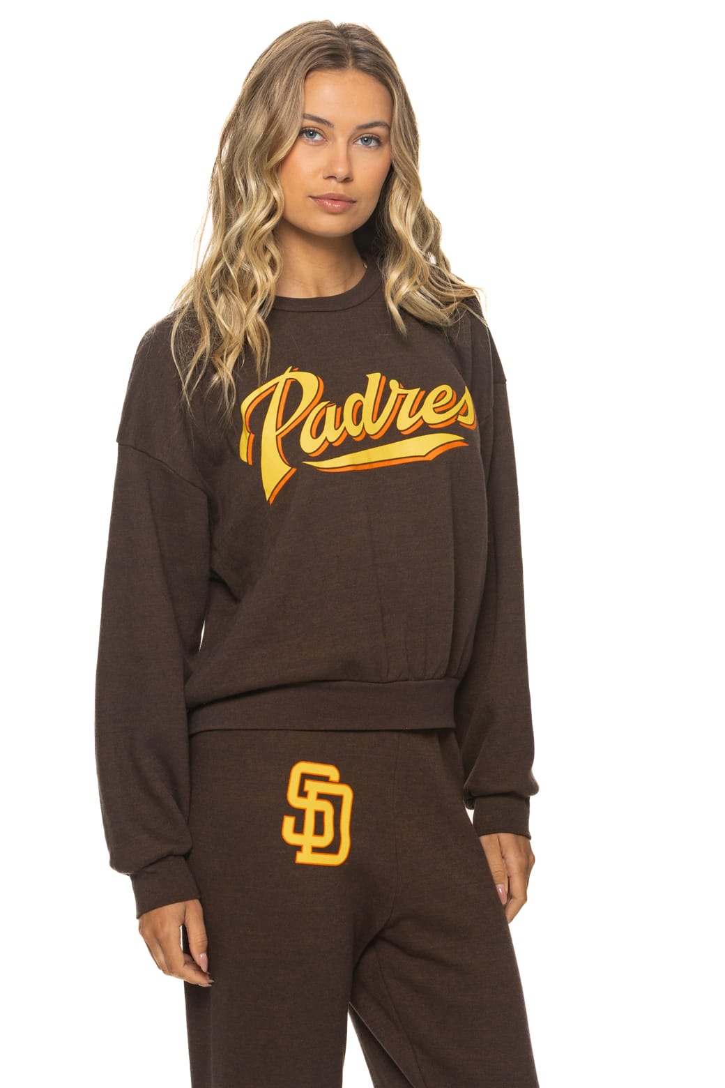 Classic SAN DIEGO PADRES 2026 RELAXED CREW SWEATSHIRT - BROWN
