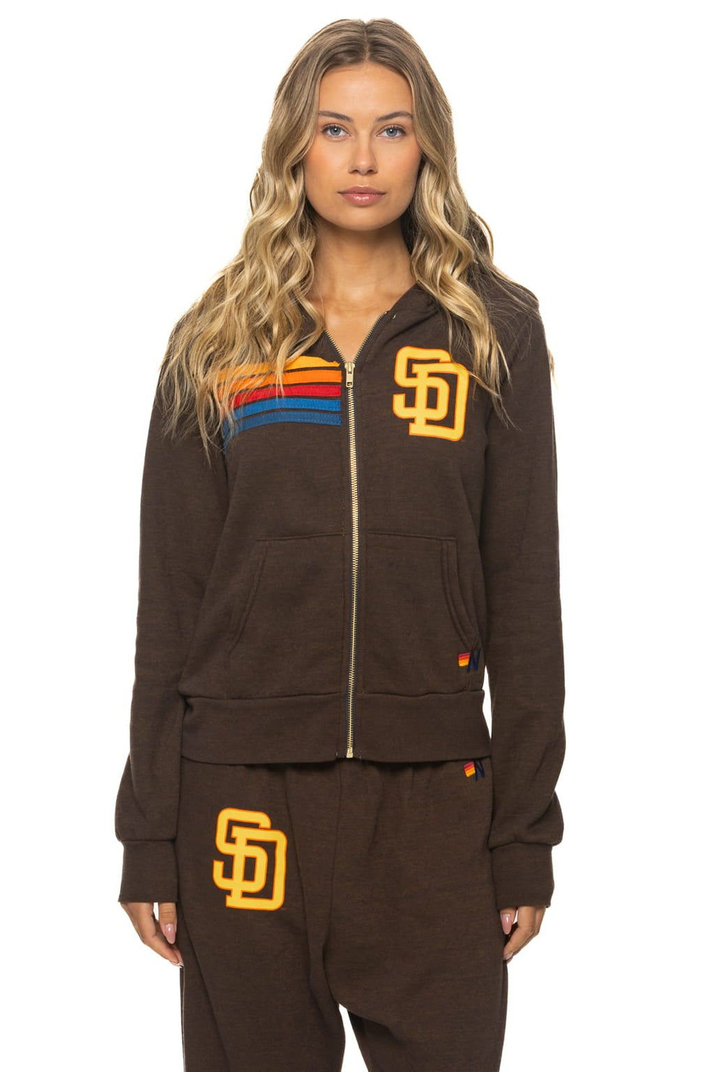 Classic SAN DIEGO PADRES 2026 ZIP HOODIE - BROWN