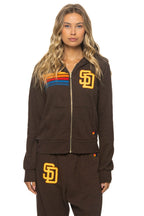 Classic SAN DIEGO PADRES 2026 ZIP HOODIE - BROWN