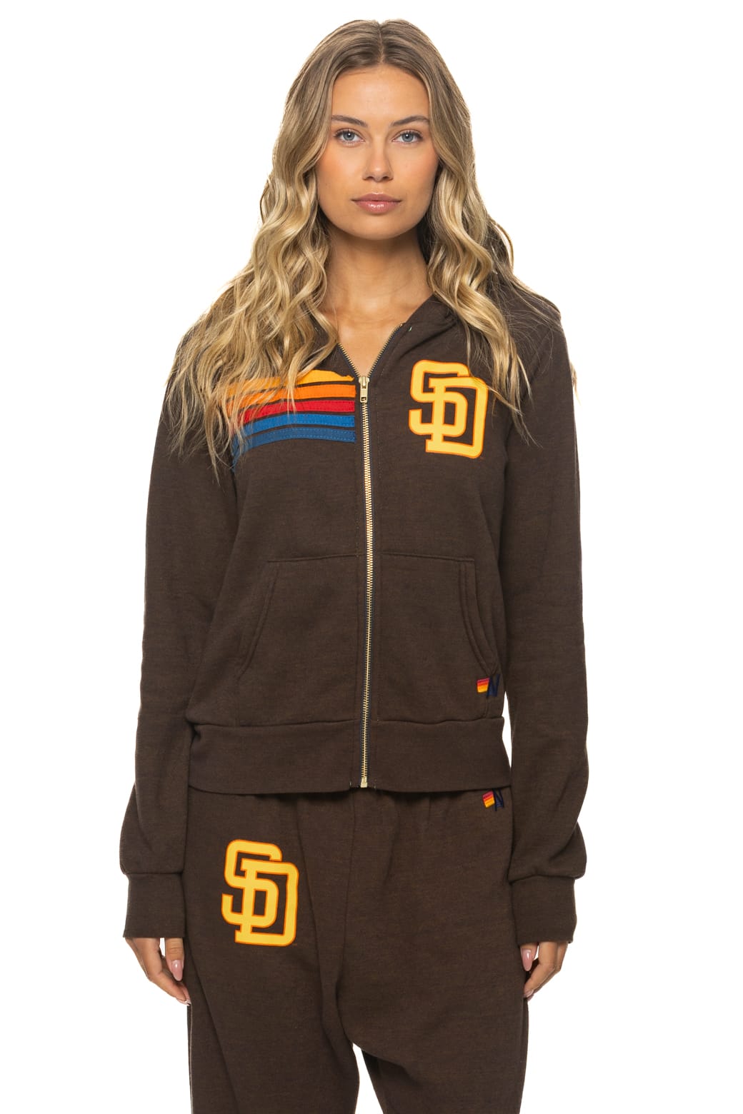 Classic SAN DIEGO PADRES 2026 ZIP HOODIE - BROWN