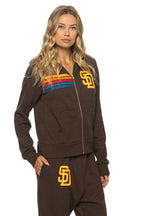 Classic SAN DIEGO PADRES 2026 ZIP HOODIE - BROWN