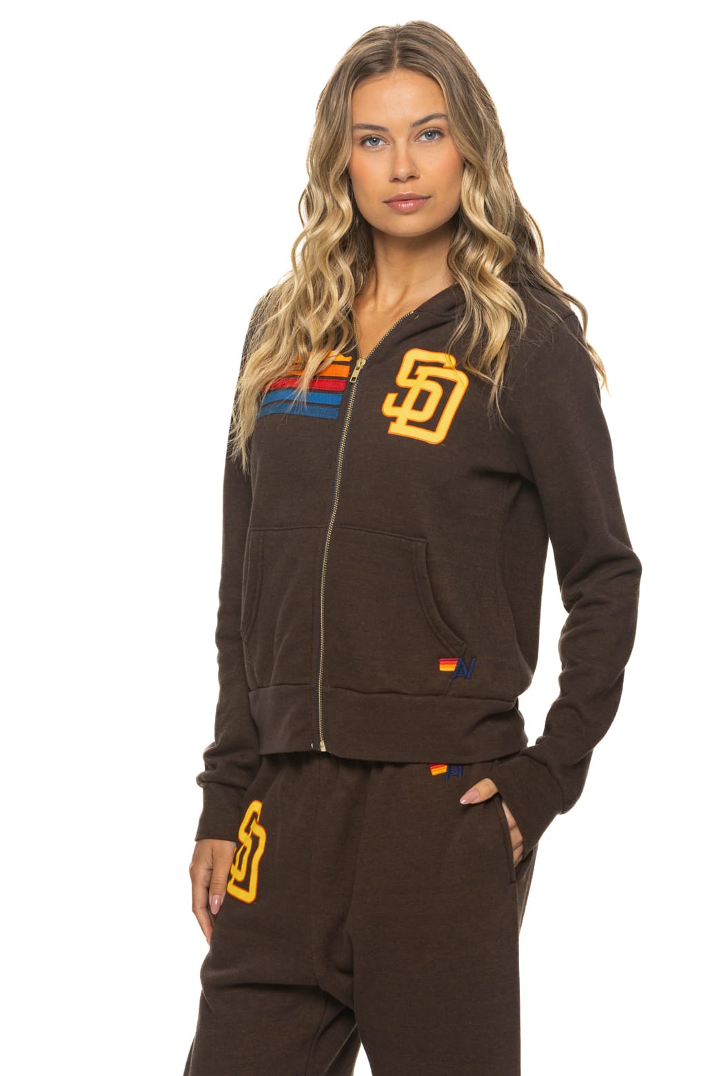 Classic SAN DIEGO PADRES 2026 ZIP HOODIE - BROWN