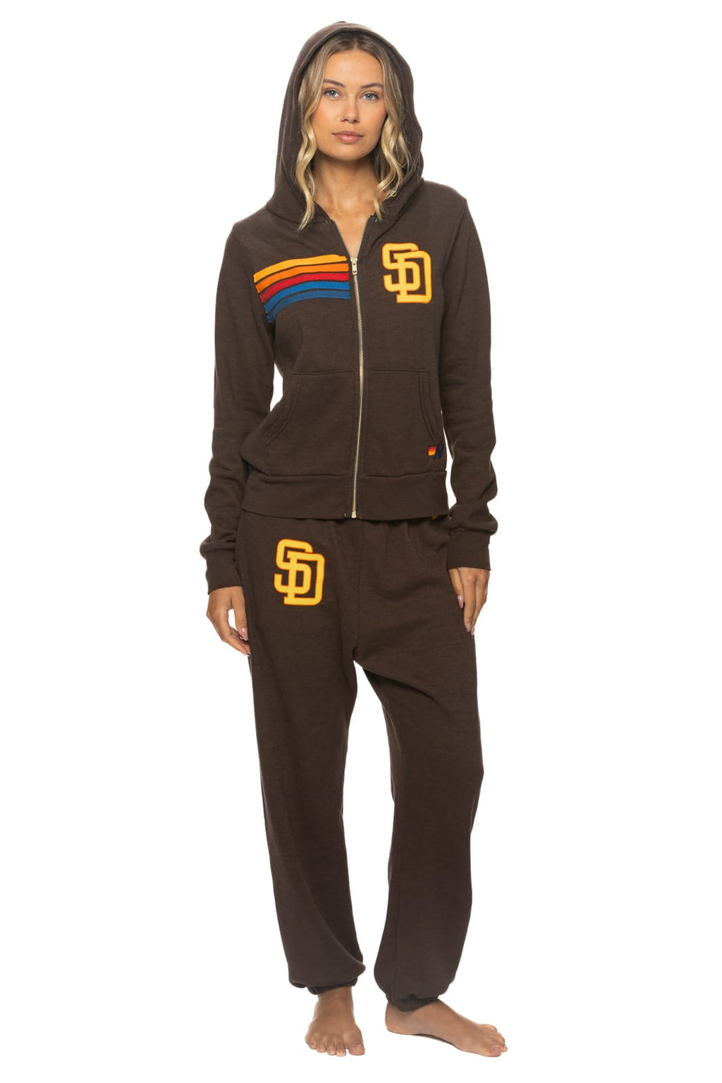 Classic SAN DIEGO PADRES 2026 ZIP HOODIE - BROWN