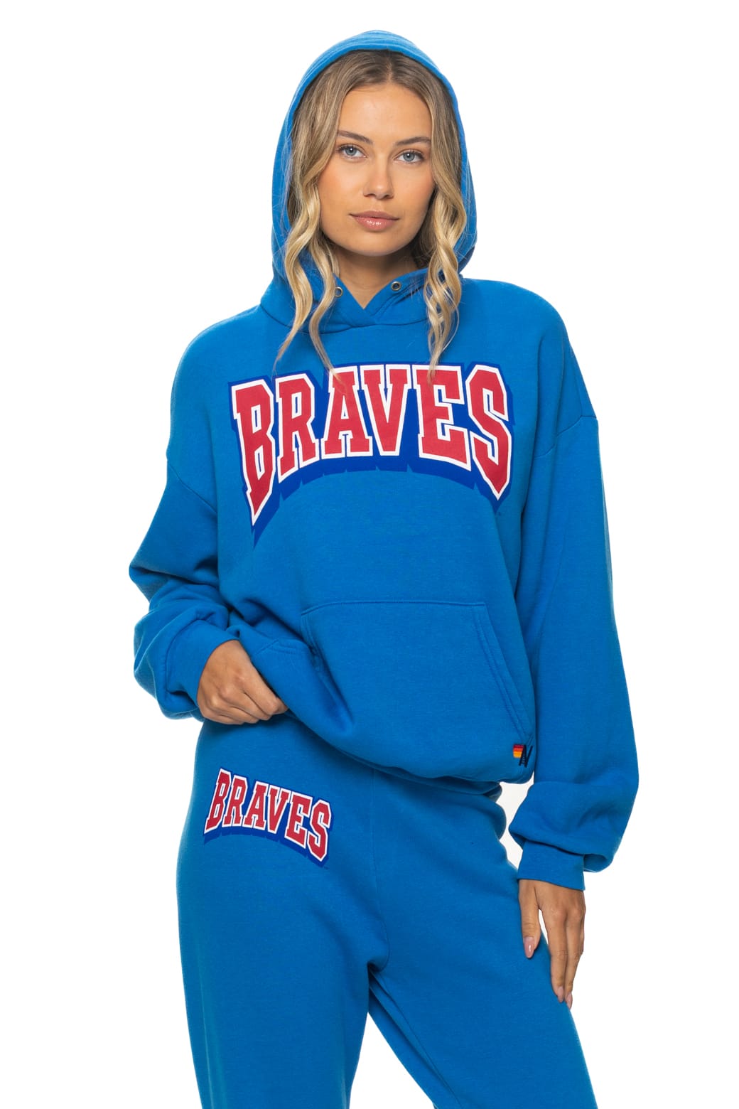 Classic ATLANTA BRAVES 2026 RELAXED PULLOVER HOODIE - ADVENTURE BLUE