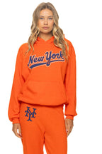 Classic NY METS 2026 RELAXED PULLOVER HOODIE - ORANGE