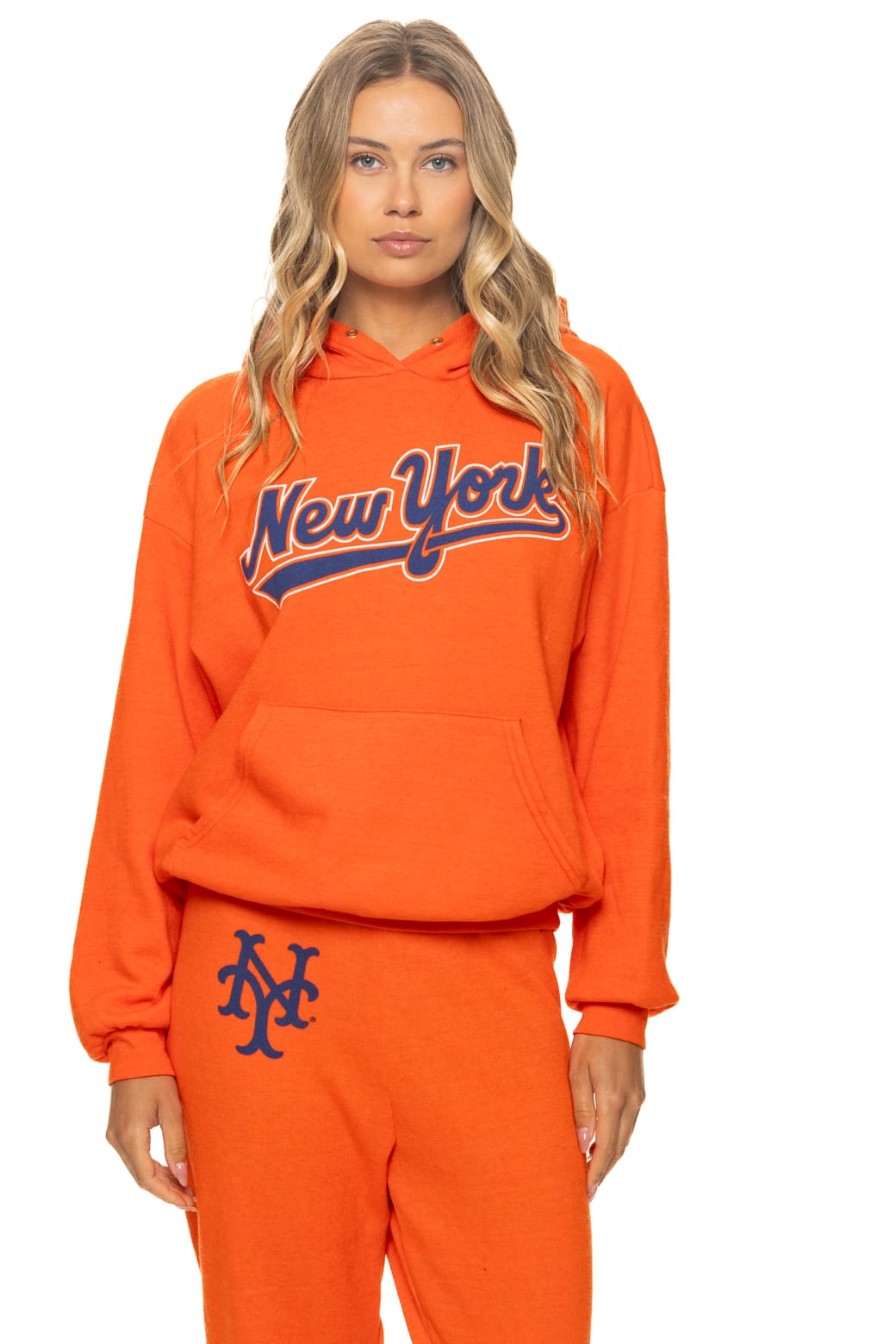 Classic NY METS 2026 RELAXED PULLOVER HOODIE - ORANGE