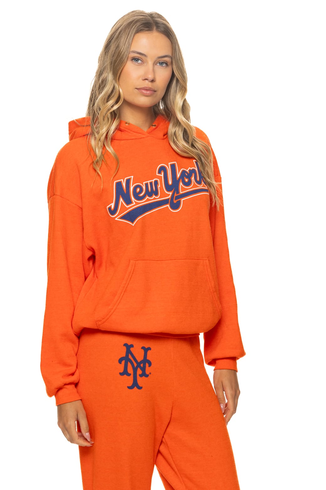 Classic NY METS 2026 RELAXED PULLOVER HOODIE - ORANGE