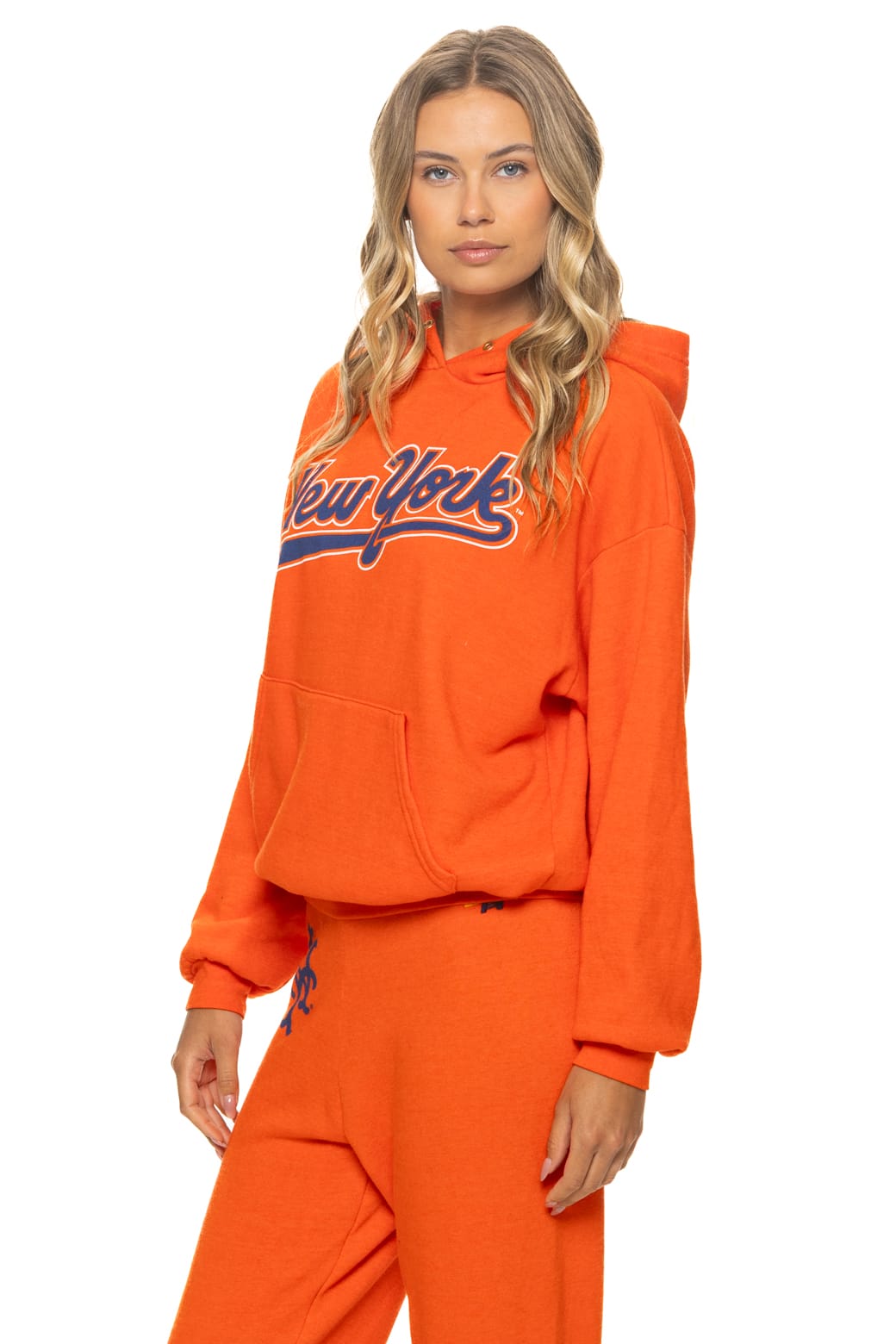 Classic NY METS 2026 RELAXED PULLOVER HOODIE - ORANGE