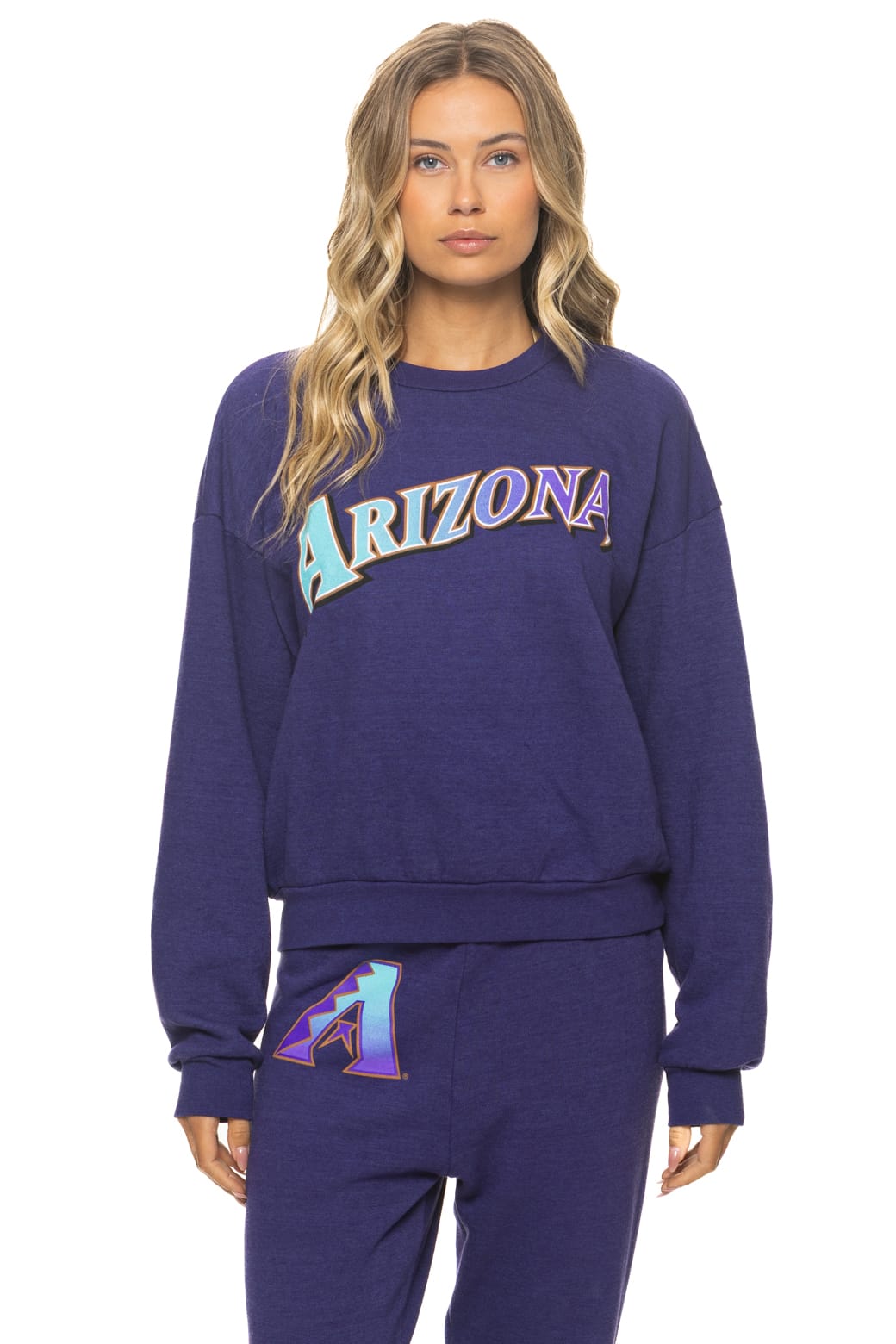 Classic ARIZONA DIAMONDBACKS 2026 RELAXED CREW SWEATSHIRT - DEEP PURPLE
