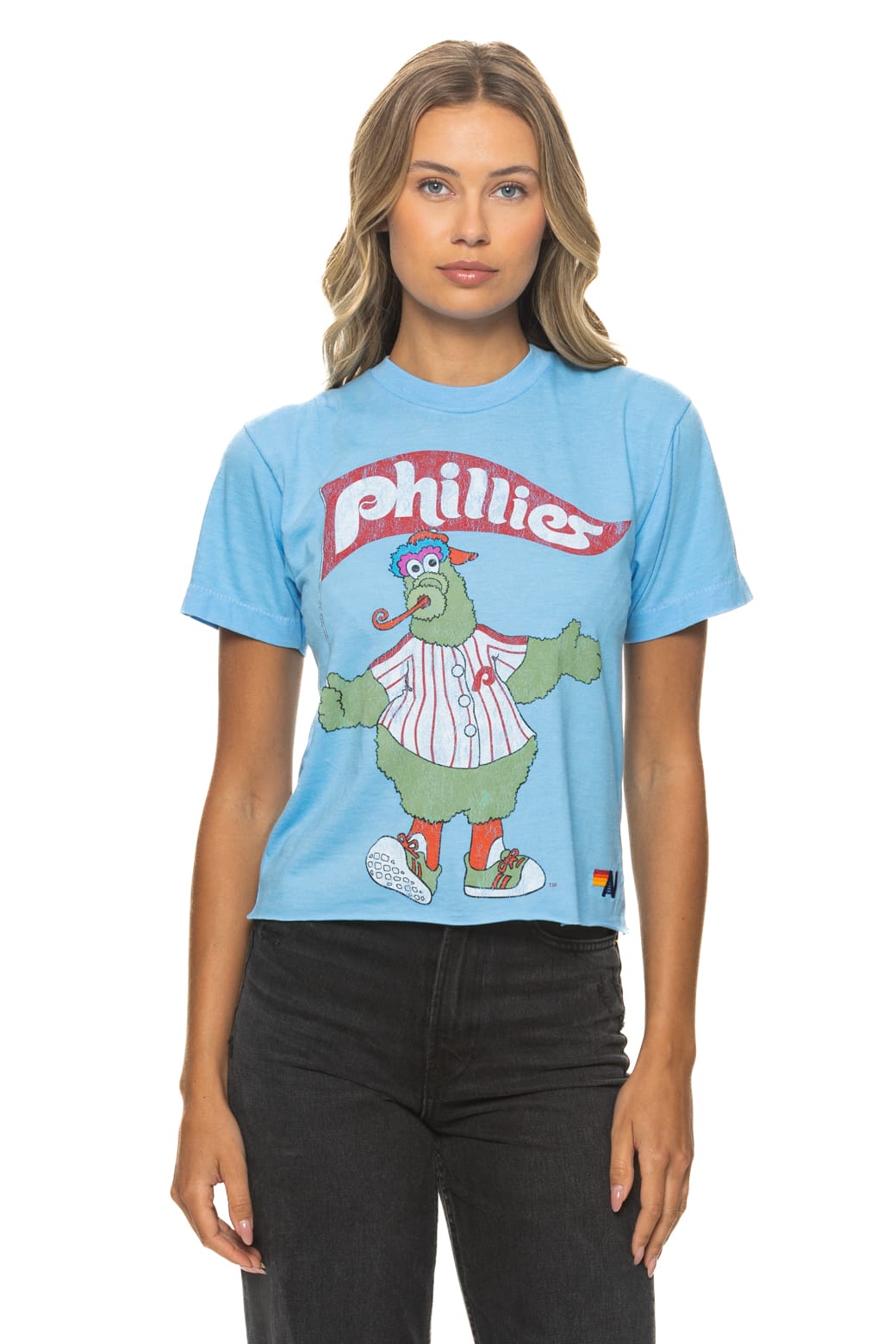 Classic PHILLIES FANATIC BOYFRIEND TEE - SKY
