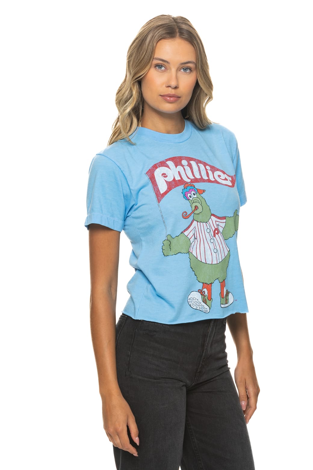 Classic PHILLIES FANATIC BOYFRIEND TEE - SKY