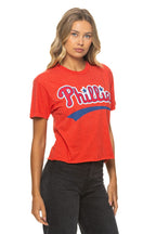 Classic PHILADELPHIA PHILLIES 2026 BOYFRIEND TEE - RED