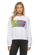 Classic LOS ANGELES DODGERS 2026 RELAXED CREW SWEATSHIRT - WHITE