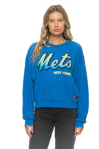 Classic NY METS 2026 RELAXED CREW SWEATSHIRT - OCEAN