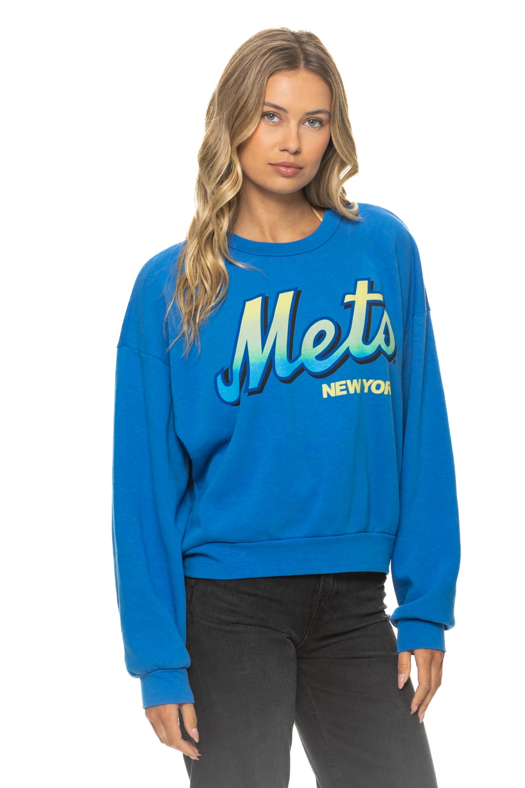 Classic NY METS 2026 RELAXED CREW SWEATSHIRT - OCEAN