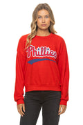 Classic PHILADELPHIA PHILLIES 2026 RELAXED CREW SWEATSHIRT - RED