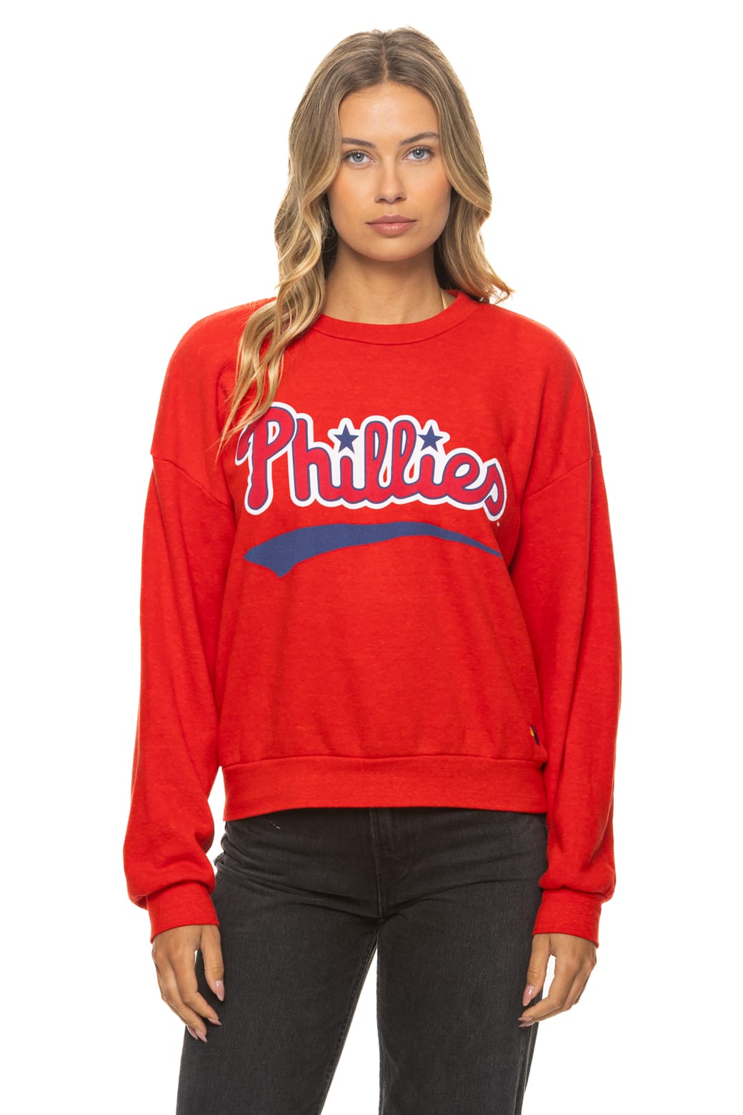 Classic PHILADELPHIA PHILLIES 2026 RELAXED CREW SWEATSHIRT - RED