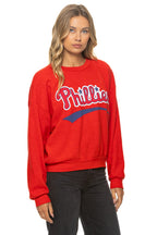 Classic PHILADELPHIA PHILLIES 2026 RELAXED CREW SWEATSHIRT - RED