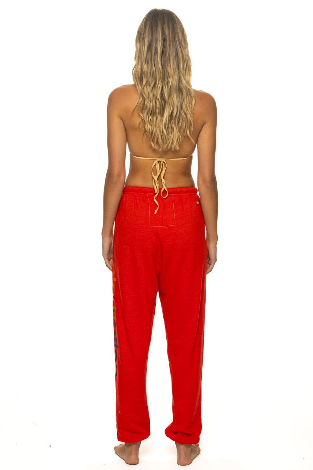 Classic AVIATOR NATION SWEATPANTS - NEON RED