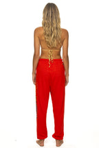 Classic AVIATOR NATION SWEATPANTS - NEON RED