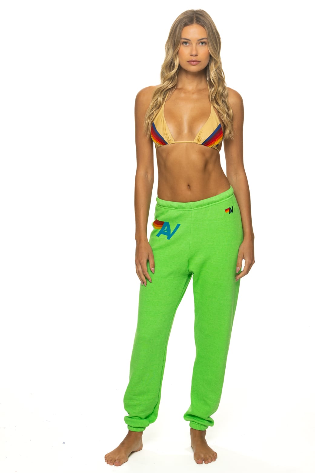 Classic LOGO SWEATPANTS - NEON MINT
