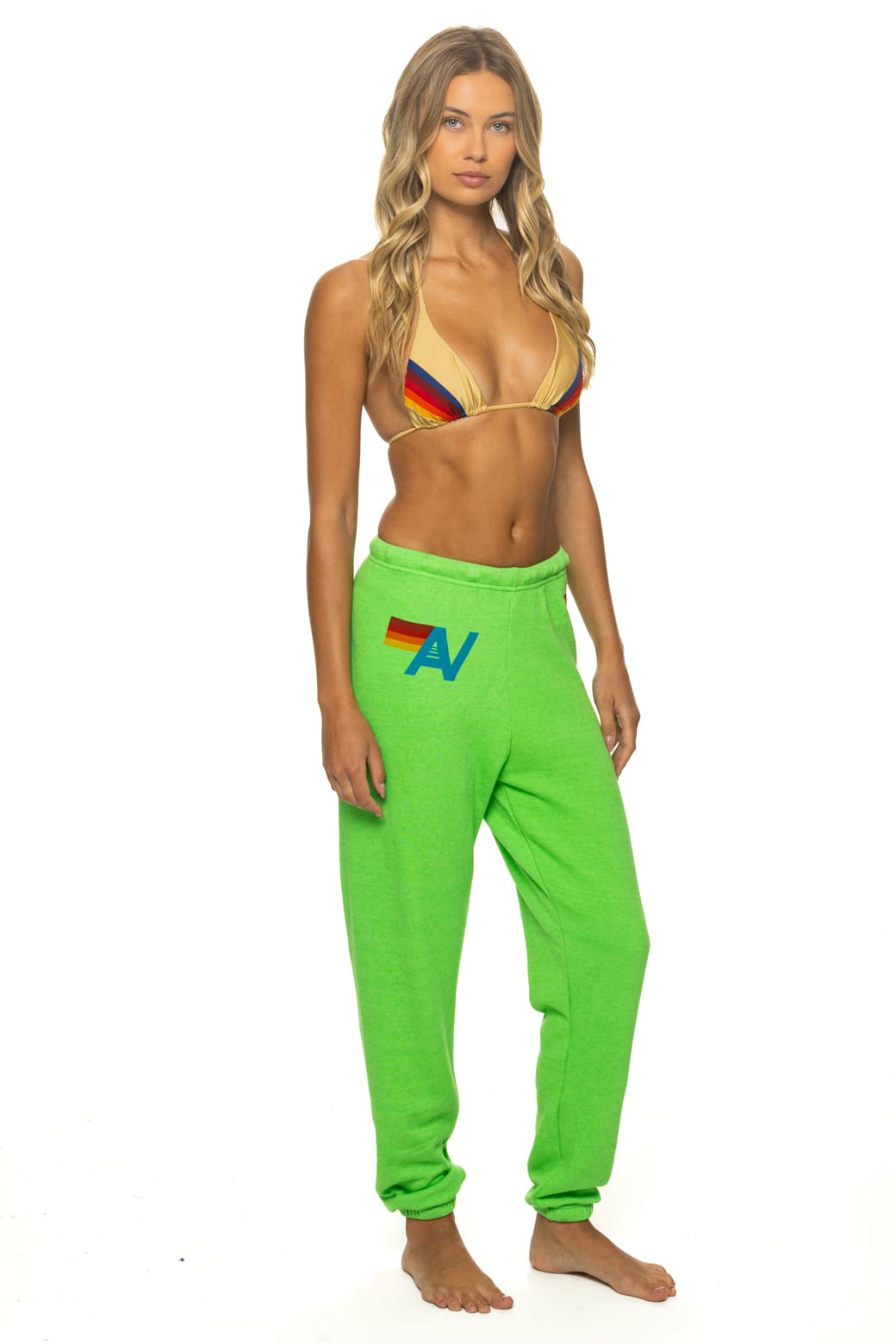 Classic LOGO SWEATPANTS - NEON MINT