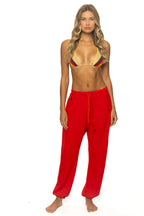 Classic BOLT PRINT UNISEX SWEATPANTS - RED WHITE