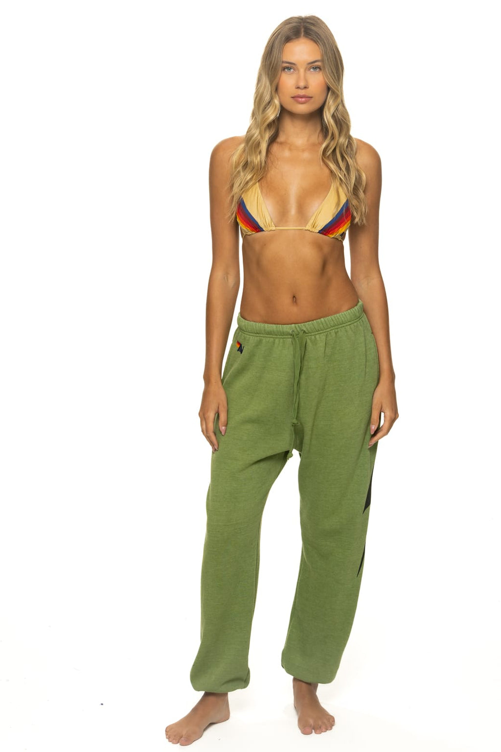 Classic BOLT PRINT UNISEX SWEATPANTS - JUNGLE GREEN