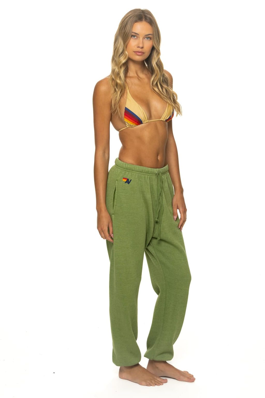 Classic BOLT PRINT UNISEX SWEATPANTS - JUNGLE GREEN