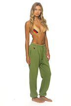 Classic BOLT PRINT UNISEX SWEATPANTS - JUNGLE GREEN