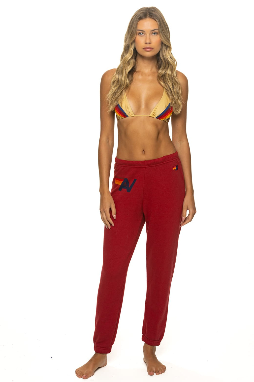 Classic LOGO SWEATPANTS - CRIMSON
