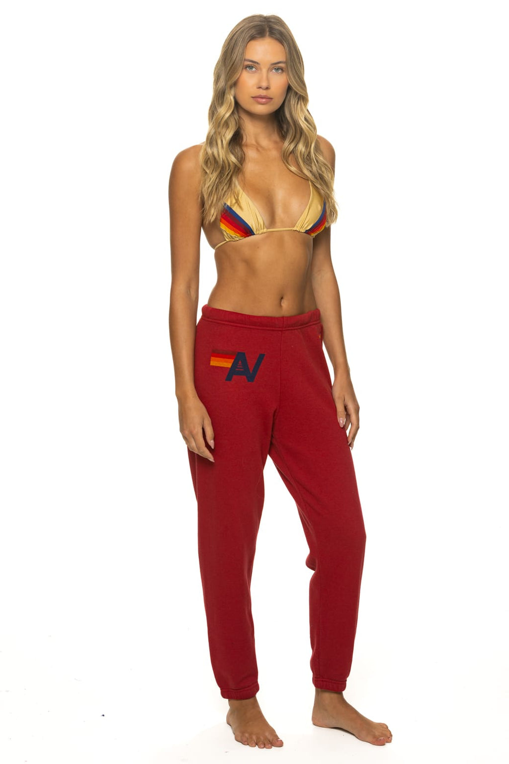 Classic LOGO SWEATPANTS - CRIMSON
